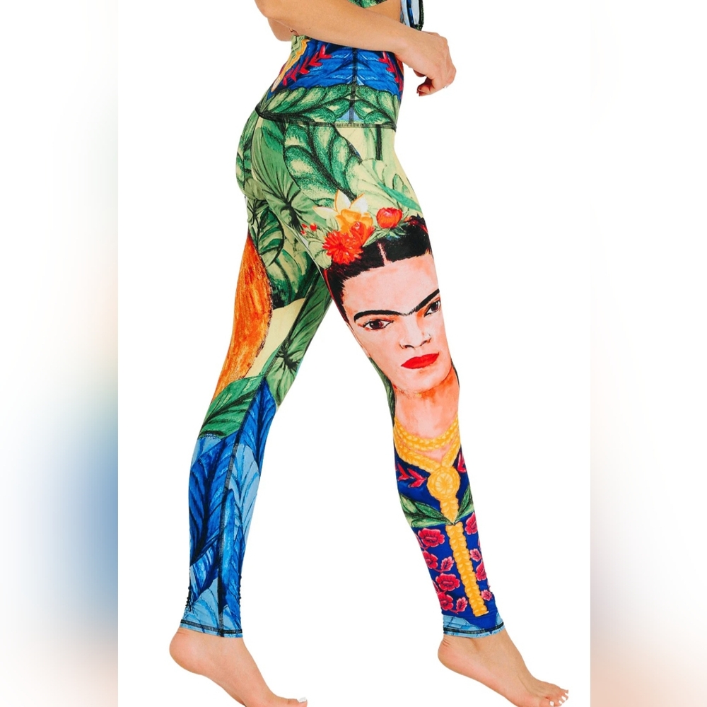 Yoga Democracy Frida Kahlo Eco-friendly Soft Yoga Panta Size Medium